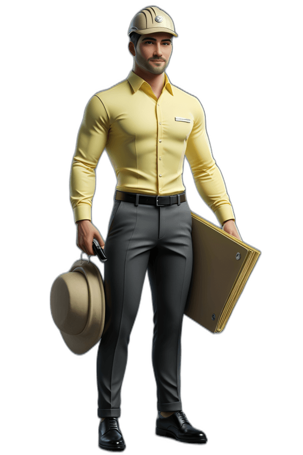 Professional man with briefcase