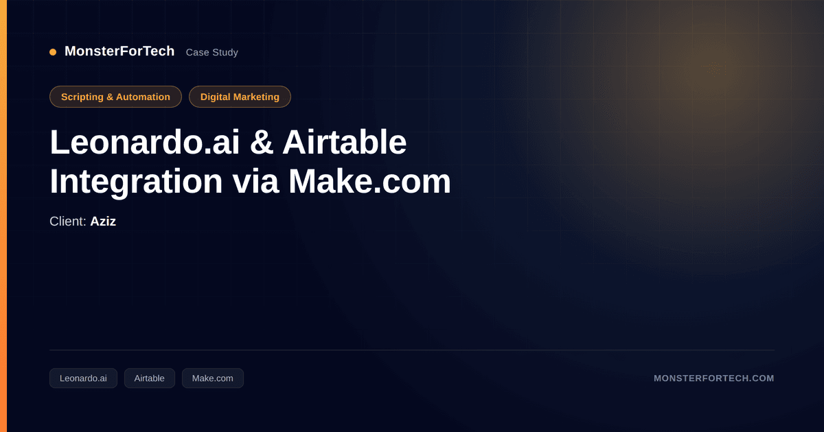 Leonardo.ai & Airtable Integration via Make.com